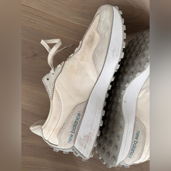 New Balance Shoes Women's 10 B 327 Athletic Low Sneakers WS327BV Beige Suede - Picture 6 of 15